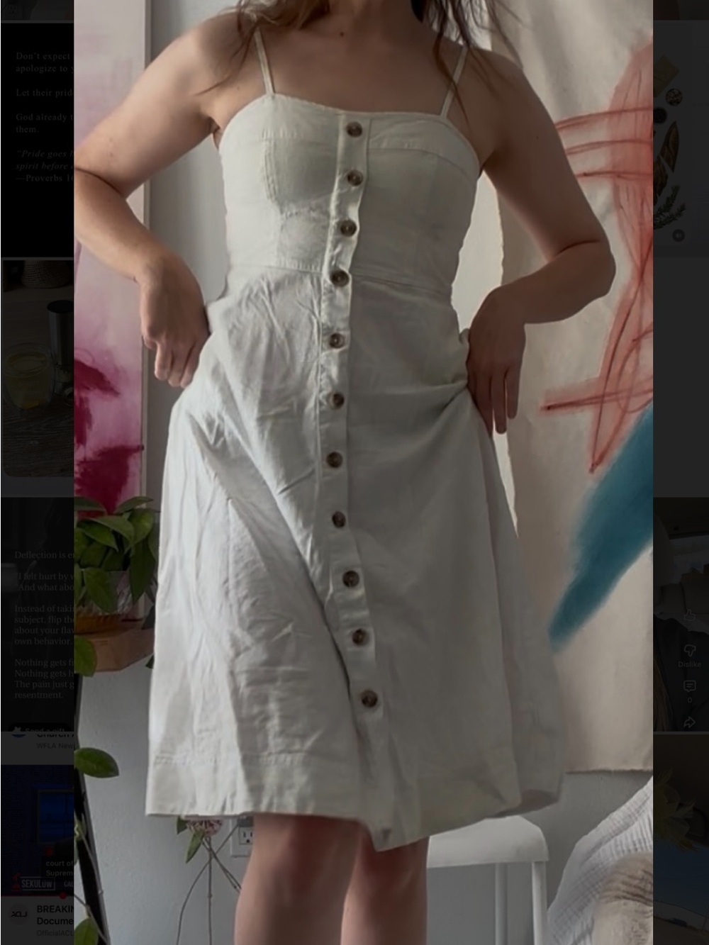 white Women summer classic dress